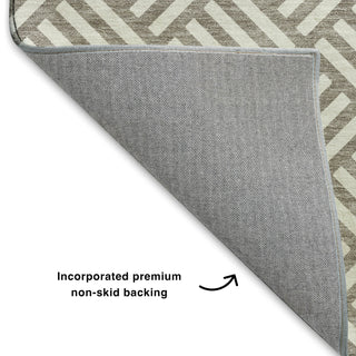 Dalyn The Reserve TR3 Taupe Machine Washable Area Rug Backing Image