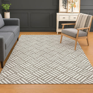 Dalyn The Reserve TR3 Taupe Machine Washable Area Rug Lifestyle Image Feature