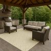 Dalyn The Reserve TR3 Wheat Machine Washable Area Rug Outdoor Lifestyle Image Feature