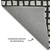 Dalyn The Reserve TR4 Black Machine Washable Area Rug Backing Image