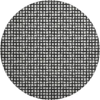 Dalyn The Reserve TR4 Black Machine Washable Area Rug Round Main Image