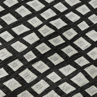 Dalyn The Reserve TR4 Black Machine Washable Area Rug Swatch Image