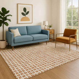 Dalyn The Reserve TR4 Copper Machine Washable Area Rug Lifestyle Image Feature