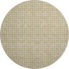 Dalyn The Reserve TR4 Gold Machine Washable Area Rug Round Main Image