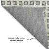 Dalyn The Reserve TR4 Gray Machine Washable Area Rug Backing Image