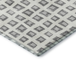 Dalyn The Reserve TR4 Gray Machine Washable Area Rug Corner Image