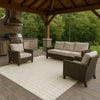 Dalyn The Reserve TR4 Ivory Machine Washable Area Rug Outdoor Lifestyle Image Feature