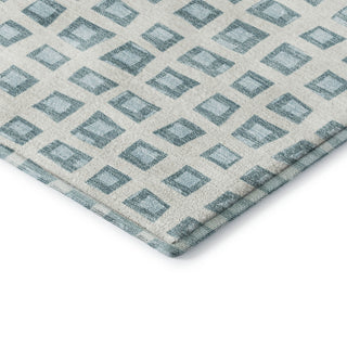 Dalyn The Reserve TR4 Teal Machine Washable Area Rug Corner Image