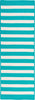 Colonial Mills Stripe It TR49 Turquoise Area Rug Runner Main Image