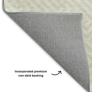 Dalyn The Reserve TR5 Beige Machine Washable Area Rug Backing Image