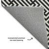 Dalyn The Reserve TR5 Black Machine Washable Area Rug Backing Image