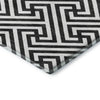 Dalyn The Reserve TR5 Black Machine Washable Area Rug Corner Image