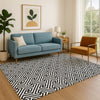 Dalyn The Reserve TR5 Black Machine Washable Area Rug Lifestyle Image Feature