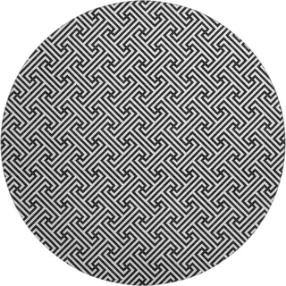 Dalyn The Reserve TR5 Black Machine Washable Area Rug Round Main Image