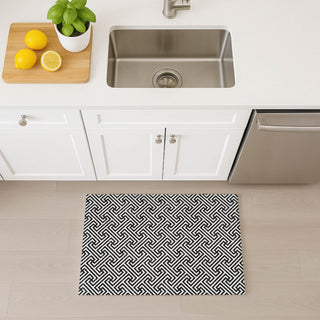 Dalyn The Reserve TR5 Black Machine Washable Area Rug Scatter Lifestyle Image Feature