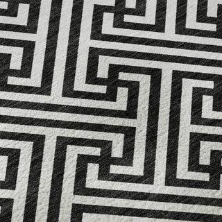 Dalyn The Reserve TR5 Black Machine Washable Area Rug Swatch Image