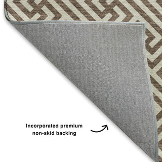 Dalyn The Reserve TR5 Coffee Machine Washable Area Rug Backing Image