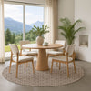 Dalyn The Reserve TR5 Coffee Machine Washable Area Rug Round Lifestyle Image Feature