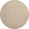 Dalyn The Reserve TR5 Copper Machine Washable Area Rug Round Main Image