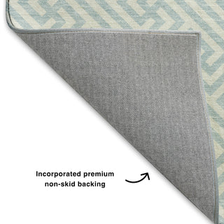 Dalyn The Reserve TR5 Sky Machine Washable Area Rug Backing Image