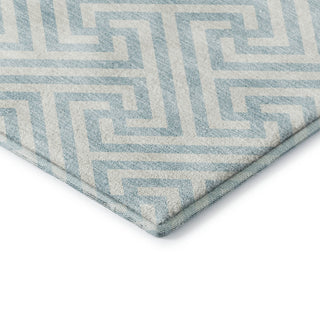 Dalyn The Reserve TR5 Sky Machine Washable Area Rug Corner Image