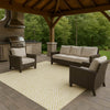 Dalyn The Reserve TR5 Wheat Machine Washable Area Rug Outdoor Lifestyle Image Feature