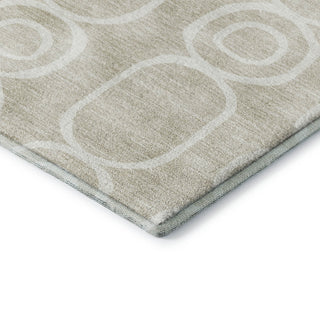 Dalyn The Reserve TR6 Beige Machine Washable Area Rug Corner Image