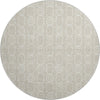 Dalyn The Reserve TR6 Beige Machine Washable Area Rug Round Main Image