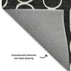 Dalyn The Reserve TR6 Black Machine Washable Area Rug Backing Image
