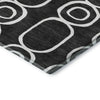 Dalyn The Reserve TR6 Black Machine Washable Area Rug Corner Image