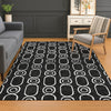 Dalyn The Reserve TR6 Black Machine Washable Area Rug Lifestyle Image Feature