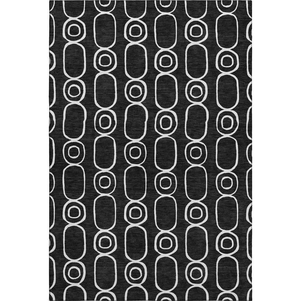 Dalyn The Reserve TR6 Black Machine Washable Area Rug main image