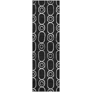 Dalyn The Reserve TR6 Black Machine Washable Area Rug Runner Main Image