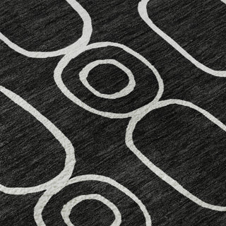 Dalyn The Reserve TR6 Black Machine Washable Area Rug Swatch Image