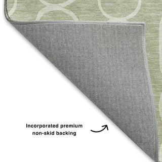 Dalyn The Reserve TR6 Celery Machine Washable Area Rug Backing Image