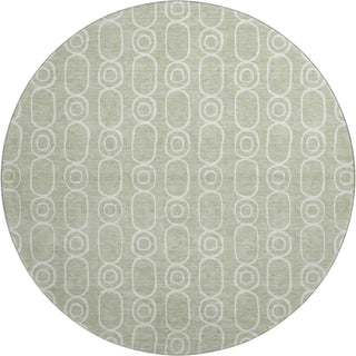 Dalyn The Reserve TR6 Celery Machine Washable Area Rug Round Main Image