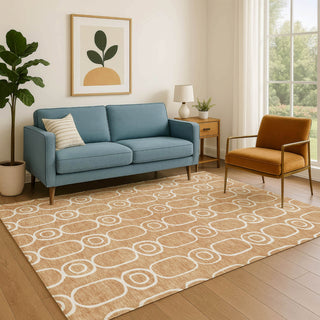 Dalyn The Reserve TR6 Copper Machine Washable Area Rug Lifestyle Image Feature