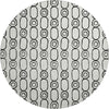 Dalyn The Reserve TR6 Ivory Machine Washable Area Rug Round Main Image