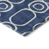 Dalyn The Reserve TR6 Navy Machine Washable Area Rug Corner Image