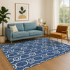 Dalyn The Reserve TR6 Navy Machine Washable Area Rug Lifestyle Image Feature