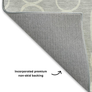 Dalyn The Reserve TR6 Silver Machine Washable Area Rug Backing Image