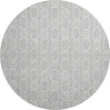 Dalyn The Reserve TR6 Silver Machine Washable Area Rug Round Main Image
