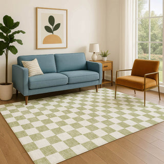 Dalyn The Reserve TR7 Aloe Machine Washable Area Rug Lifestyle Image Feature