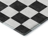 Dalyn The Reserve TR7 Black Machine Washable Area Rug Corner Image