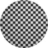 Dalyn The Reserve TR7 Black Machine Washable Area Rug Round Main Image