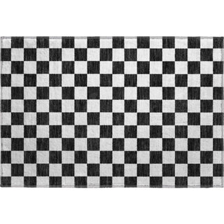 Dalyn The Reserve TR7 Black Machine Washable Area Rug Scatter Main Image