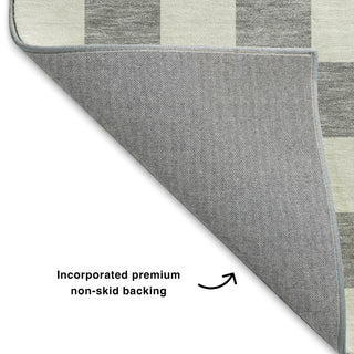 Dalyn The Reserve TR7 Gray Machine Washable Area Rug Backing Image