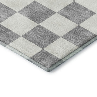Dalyn The Reserve TR7 Gray Machine Washable Area Rug Corner Image