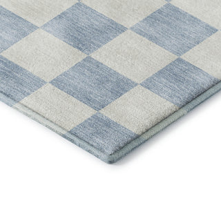 Dalyn The Reserve TR7 Sky Machine Washable Area Rug Corner Image