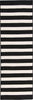 Colonial Mills Stripe It TR89 Black White Area Rug Runner Main Image